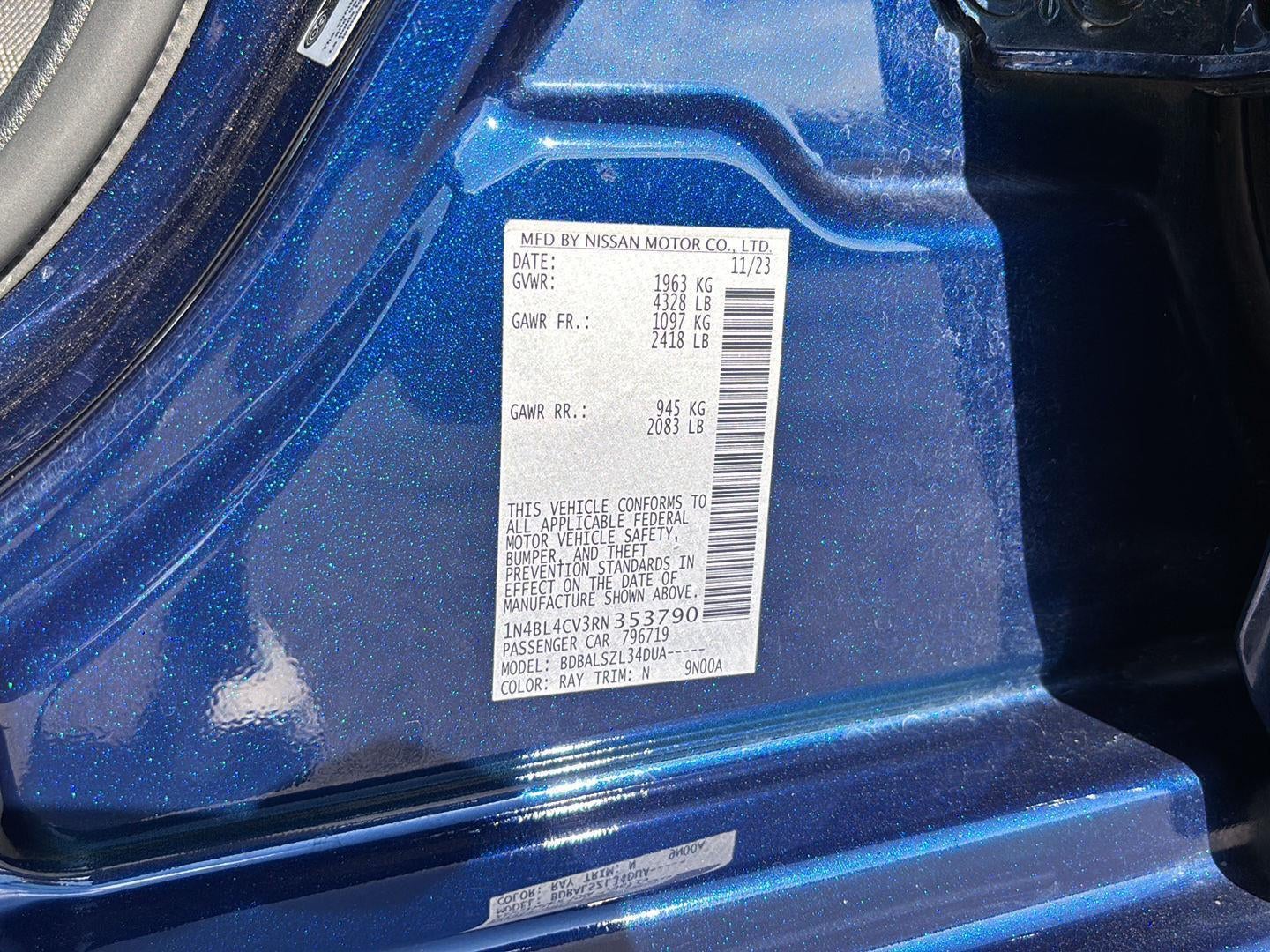 2024 Nissan Altima 2.5 SR