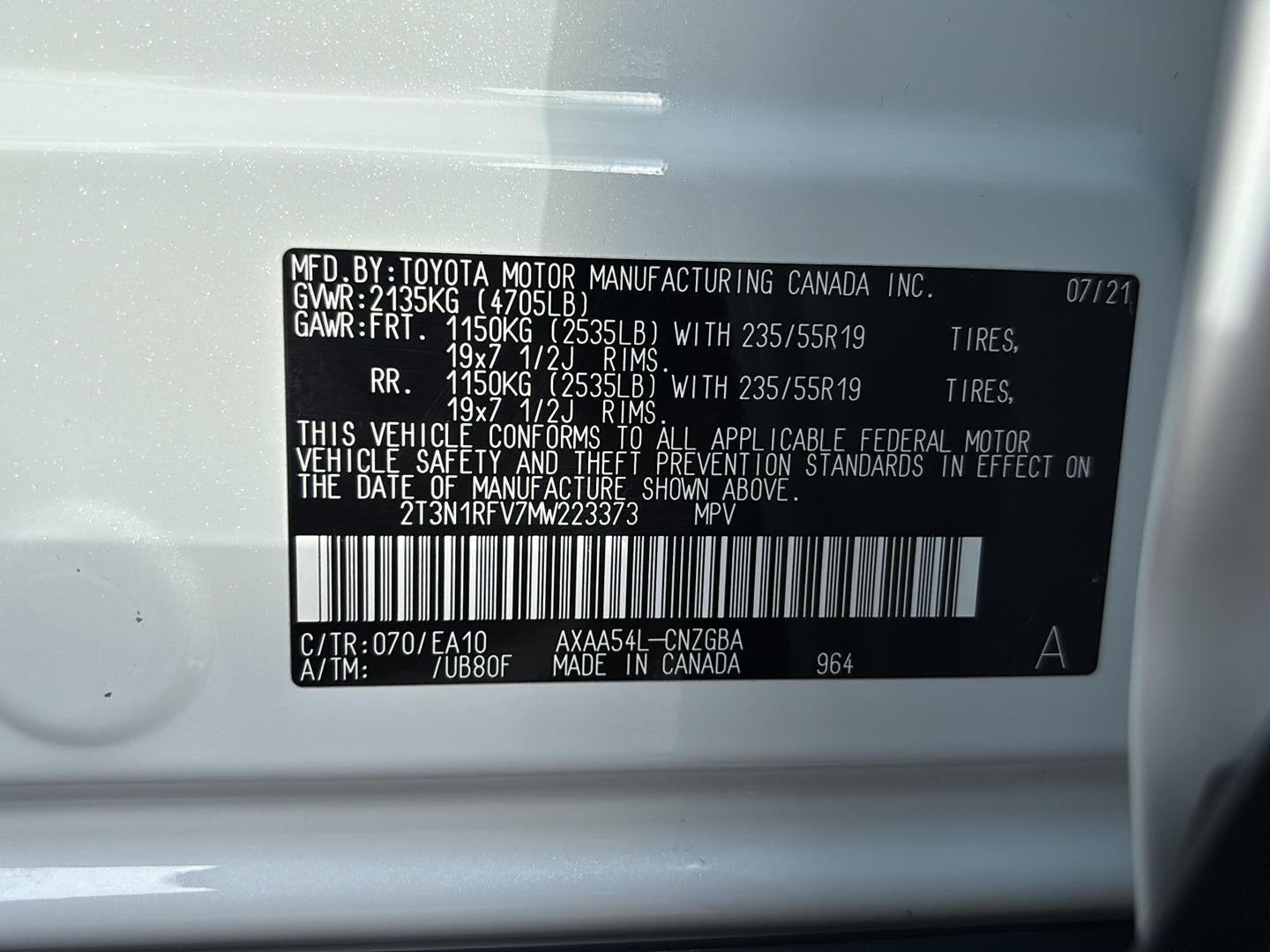 2021 Toyota Rav4 Limited