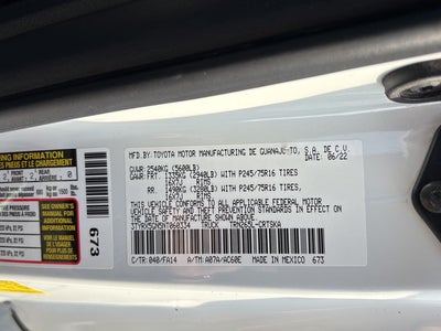2022 Toyota Tacoma SR