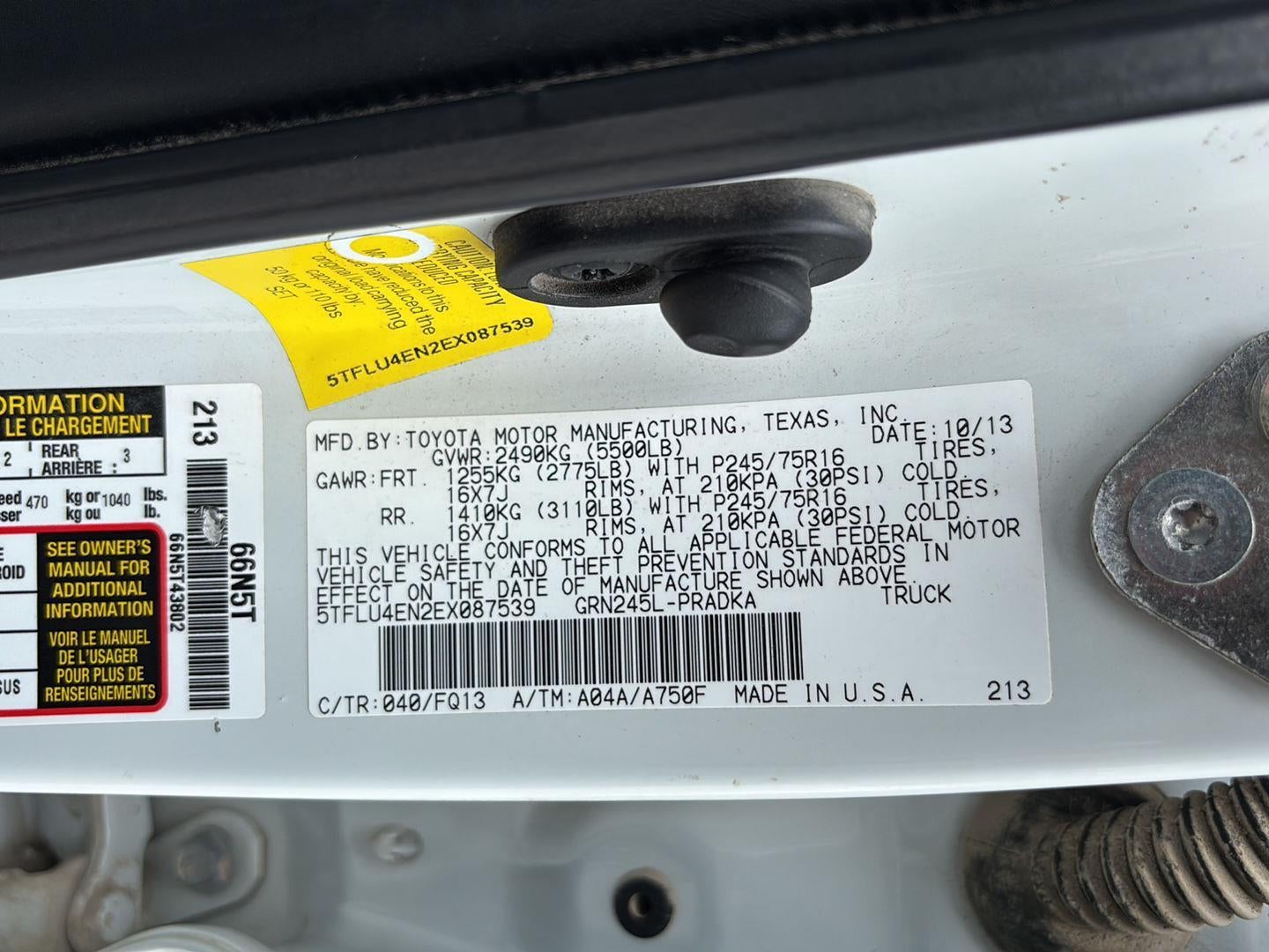 2014 Toyota Tacoma DOUBCAB