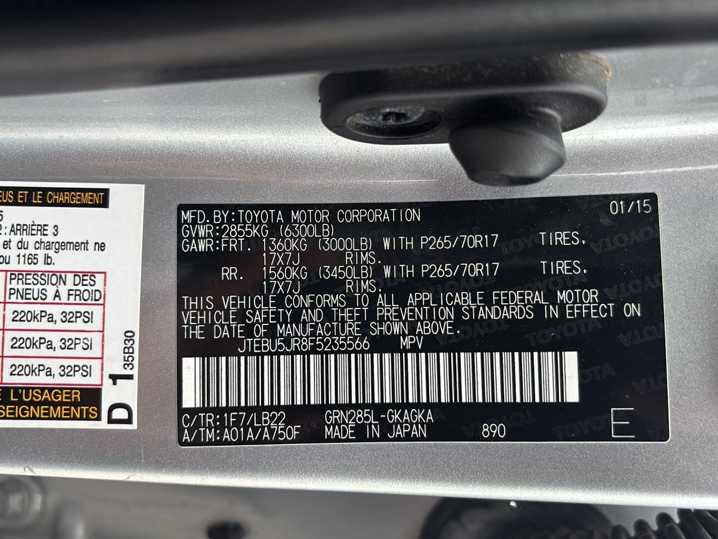 2015 Toyota 4 RUNNER Base