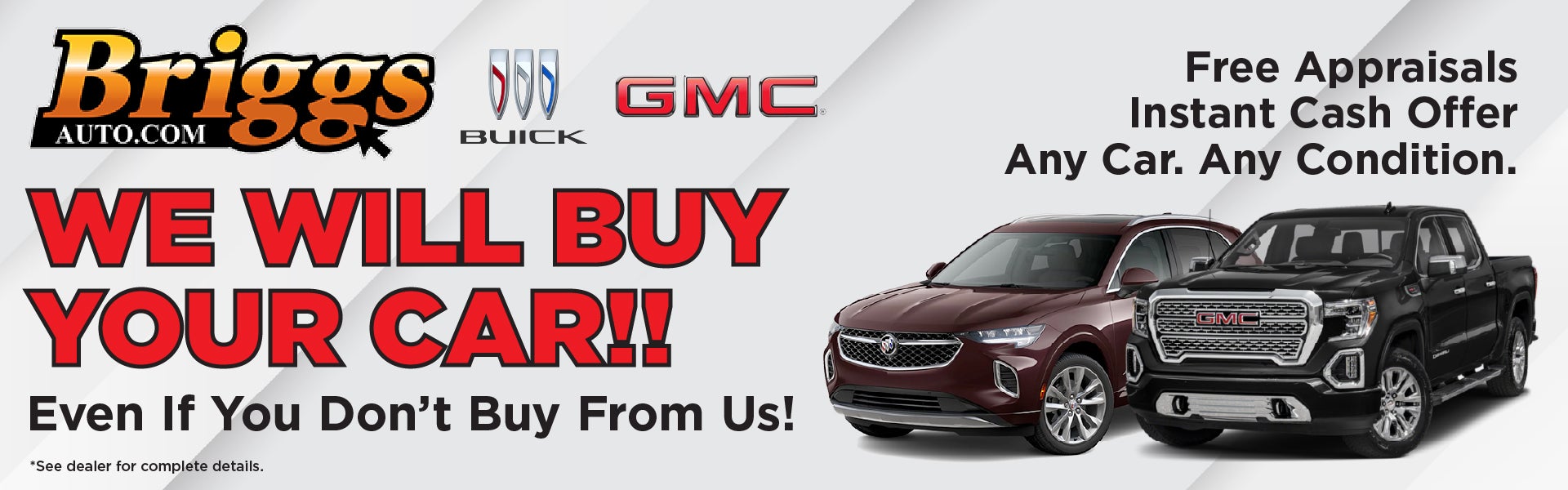 We will buy your car!