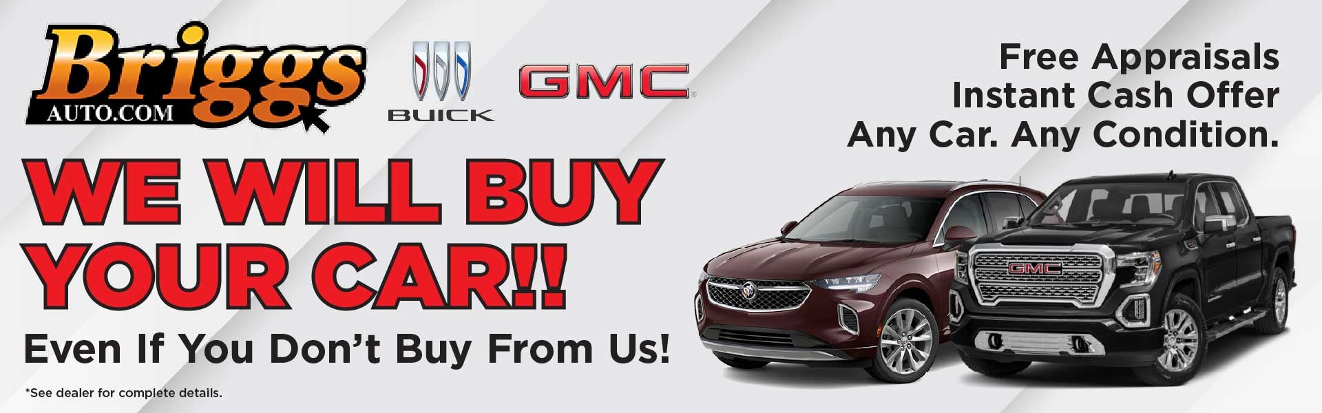 We will buy your car!