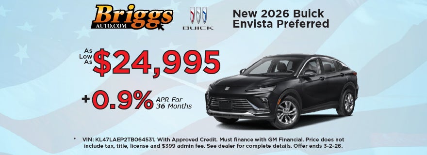New 2026 Buick Envista Preferred