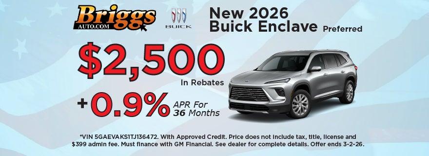 New 2026 Buick Enclave Preferred