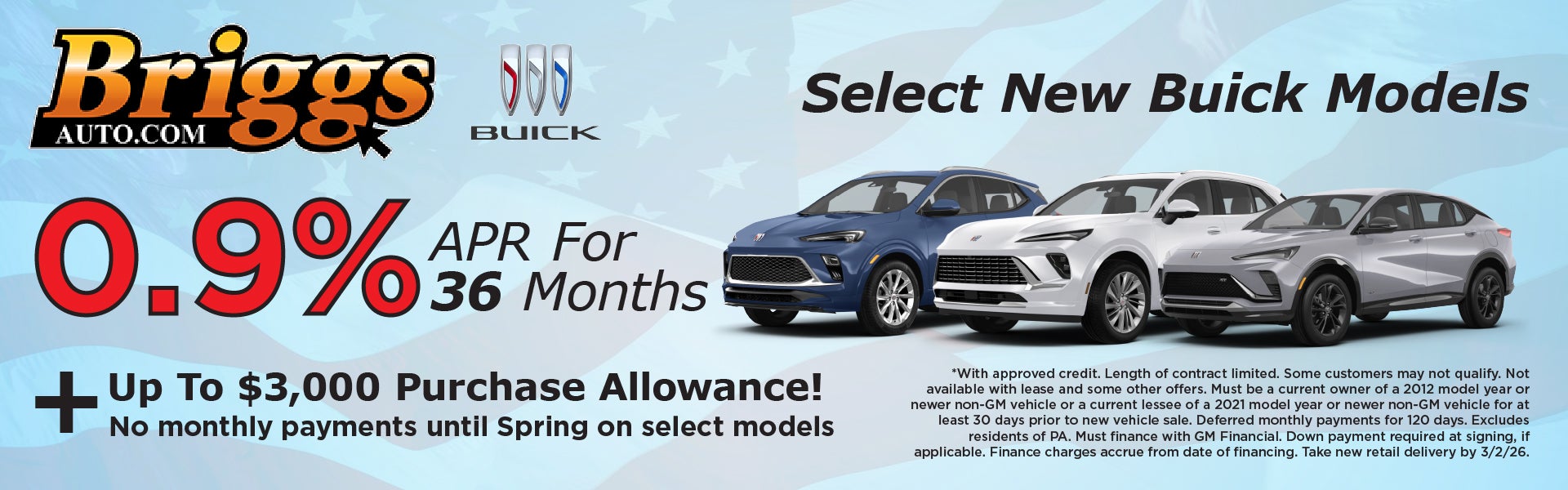 Select New Buick Models