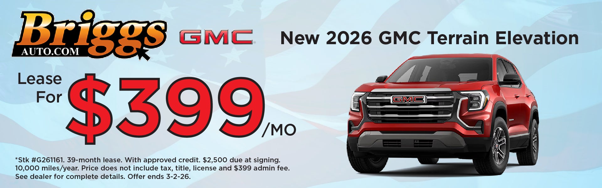 New 2026 GMC Terrain ELevation 