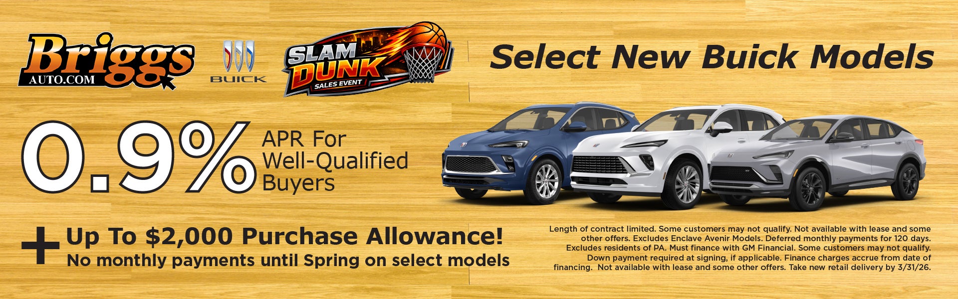 Select New Buick Models.