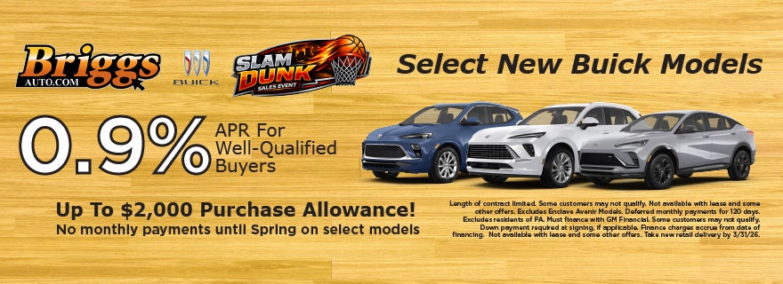 Select New Buick Models.