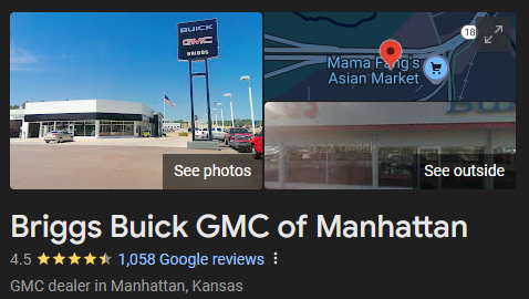 Briggs of Fort Scott - Recent Google Reviews